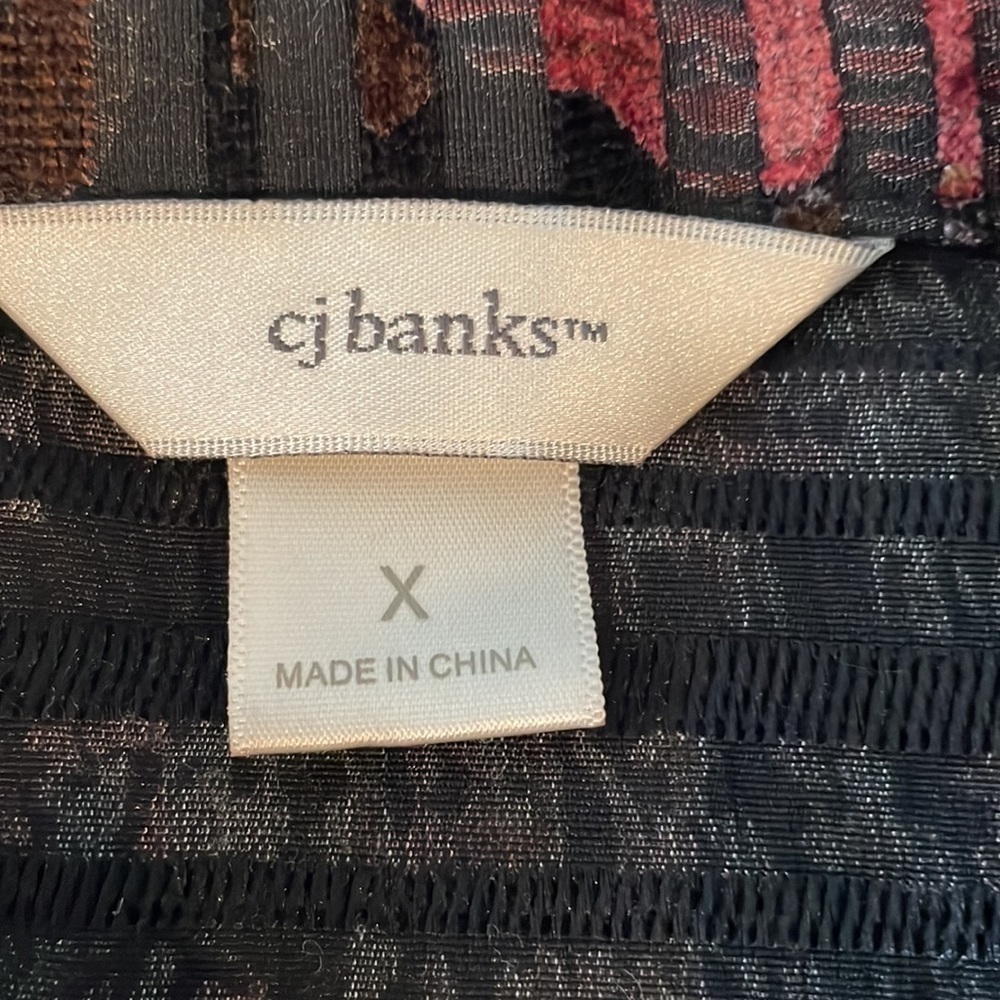 3/$15 CJ banks Blouse/Jacket Size X - Picture 9 of 11